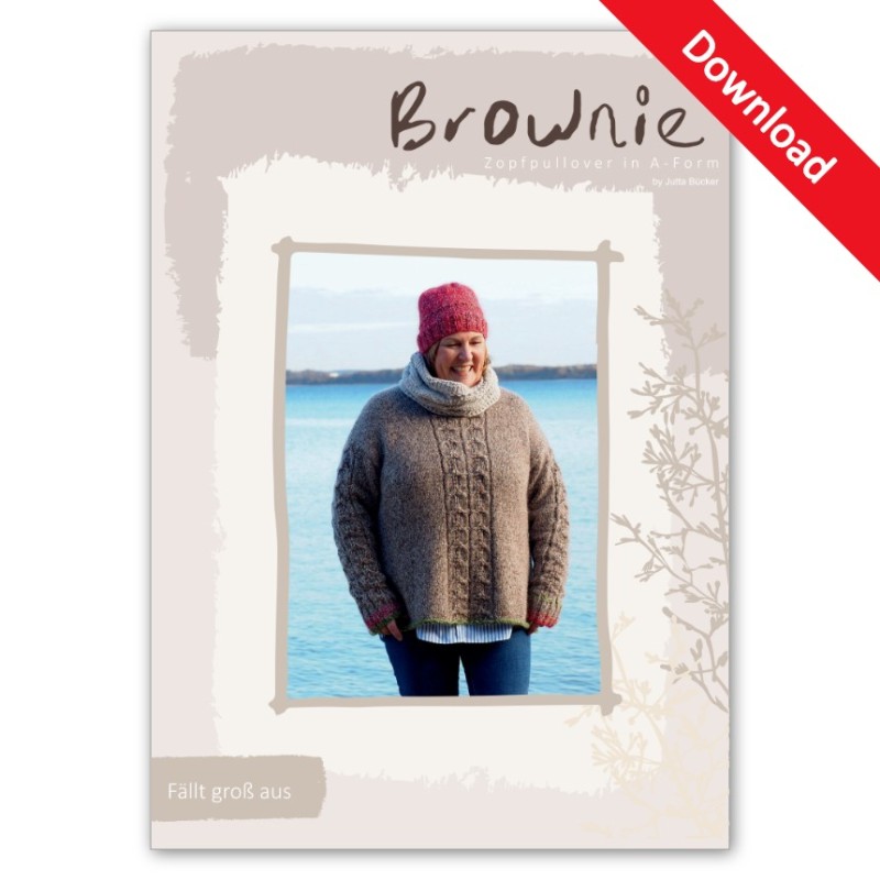 Brownie - Download-Anleitung für einen Pulli aus WYS The Croft mit Mohair von Jutta Bücker