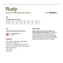 WYS - Stricksocke Rudy - Download Anleitung