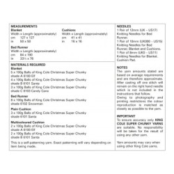 King Cole Strickanleitung Super Chunky 5782 - Download