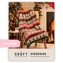 WYS - Woodside Festive Blanket mit The Croft Aran - Download Anleitung