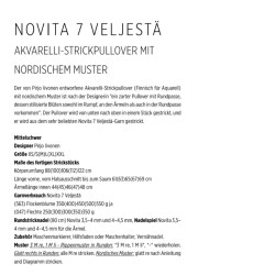 Pullover Akvarelli aus Novita 7Brothers - Download Anleitung