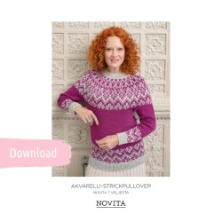 Pullover Akvarelli aus Novita 7Brothers - Download Anleitung