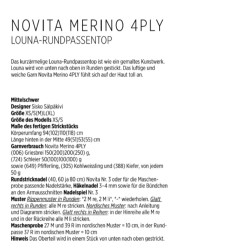 Rundpassentop Louna aus Novita Merino 4Ply - Download Anleitung