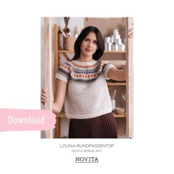 Rundpassentop Louna aus Novita Merino 4Ply - Download Anleitung
