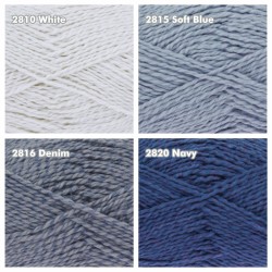 Set Highland Stripes mit KC Finesse Cotton Silk aus Maighreads Strickbuch - Der Kleine Strickladen