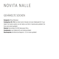 gehäkelte Socke aus Novita Nalle - Download-Anleitung