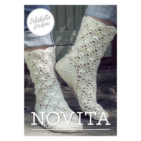 gehäkelte Socke aus Novita Nalle - Printversion