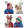 King Cole Häkelanleitung 4870 chunky & DK - Häkelanleitung für pfiffige Weihnachtsmützen