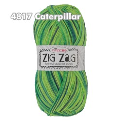 King Cole Zig Zag 4ply - Sockenwolle in aufregend selbstmusternden Farbtönen