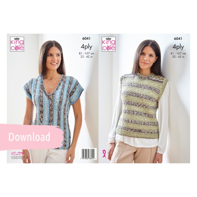 King Cole Strickanleitung 6041 für Damen mit Norse 4Ply - Download-Anleitung