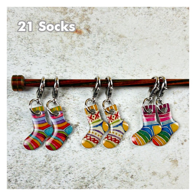 Emma Ball - Maschenmarkierer mit Karabiner - Crochet Marker