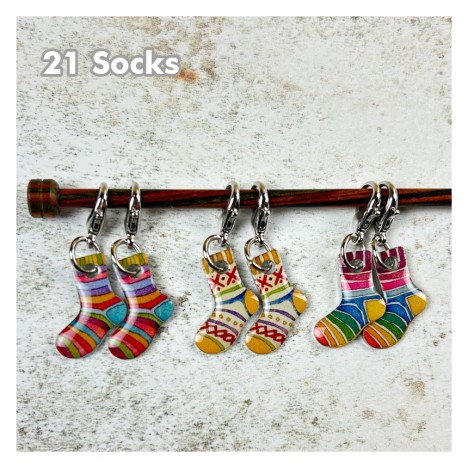 Emma Ball - Maschenmarkierer mit Karabiner - Crochet Marker