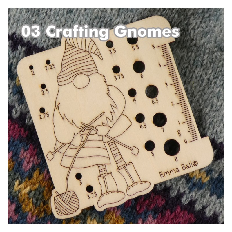 Emma Ball - Nadelmaß aus Holz - Needle Gauge