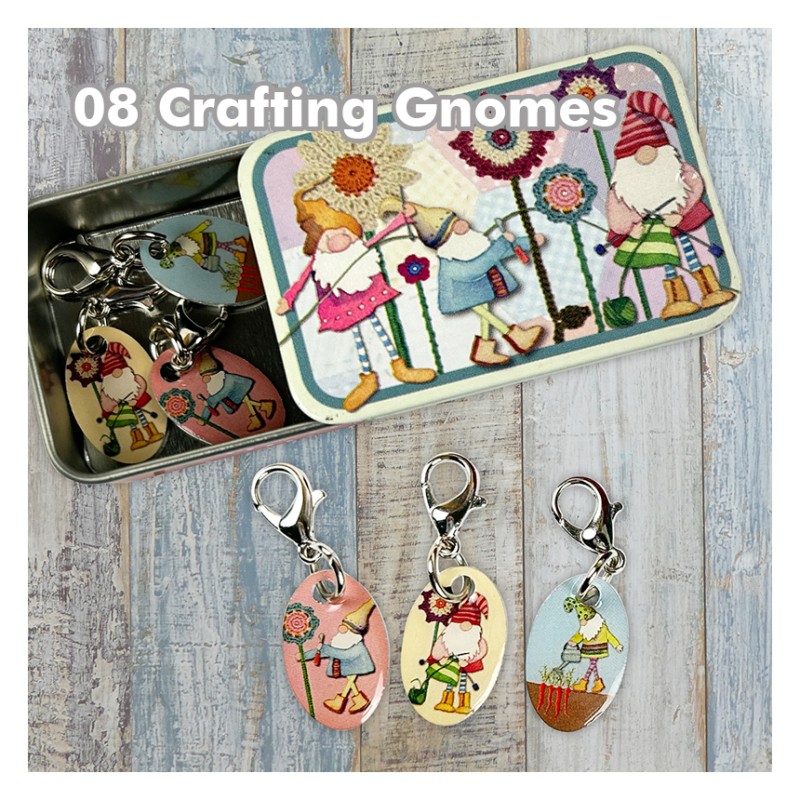 Emma Ball - Maschenmarkierer mit Karabiner in Dose - Crochet Marker in Tin