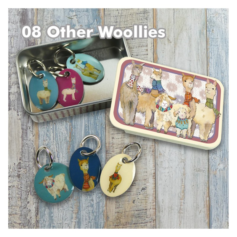 Emma Ball - Maschenmarkierer mit Öse in Dose - Stitch Marker in Tin