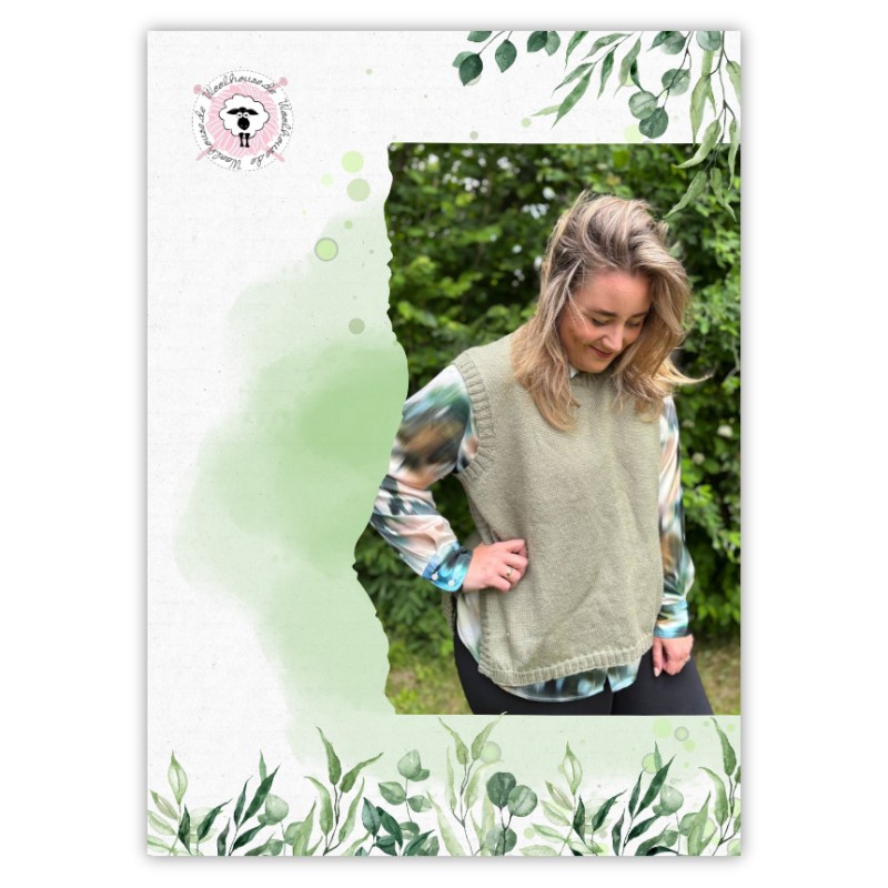 Maylight - Strickanleitung für einen Pullunder mit Seitenschlitzen aus Solstice 4ply - Printversion