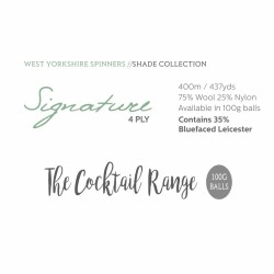 West Yorkshire Spinners - Signature 4ply - Cocktail Range - Garn in frischen Cocktail-Farben