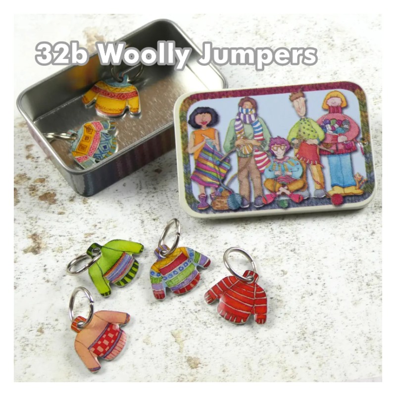 Emma Ball - Maschenmarkierer mit Öse in Dose - Stitch Marker in Tin