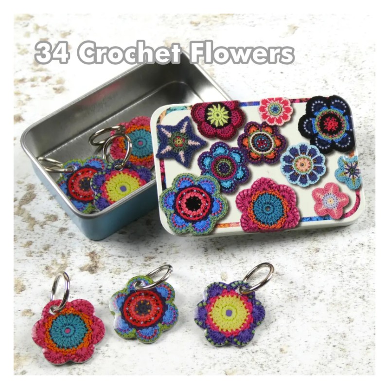Emma Ball - Maschenmarkierer mit Öse in Dose - Stitch Marker in Tin