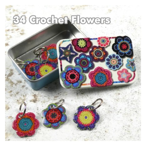 Emma Ball - Maschenmarkierer mit Öse in Dose - Stitch Marker in Tin