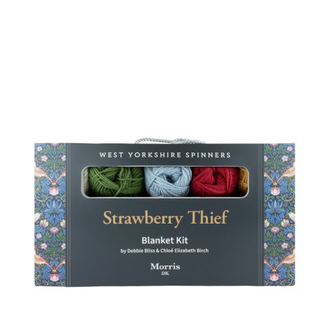 WYS - Strick-Set für die Decke "Strawberry Thief" mit Morris DK