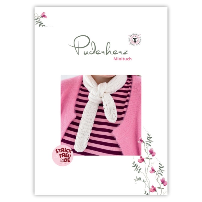 Woolhouse Strickanleitung - Puderherz Minituch - Printversion