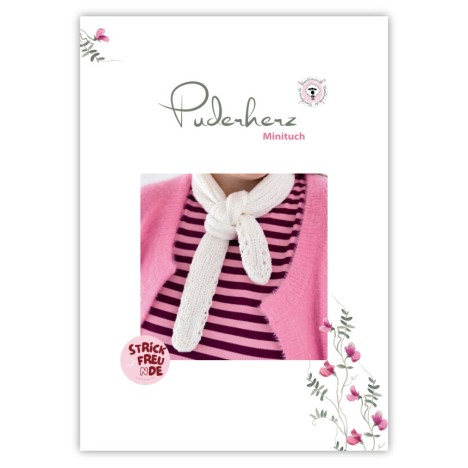 Woolhouse Strickanleitung - Puderherz Minituch - Printversion