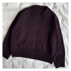 Strickanleitung PetiteKnit - Hannah Sweater V-neck