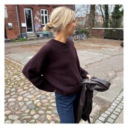 Strickanleitung PetiteKnit - Hannah Sweater V-neck