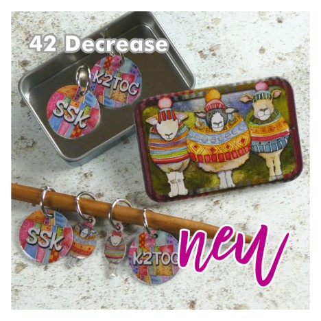 Emma Ball - Maschenmarkierer mit Öse in Dose - Stitch Marker in Tin