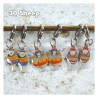 Emma Ball - Maschenmarkierer mit Karabiner - Crochet Marker