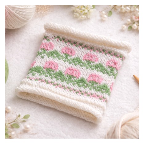 Mini-Stulpen Frühlingsblüte - Strickanleitung mit Durable Soqs - Printversion