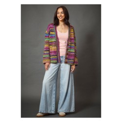 Cozy Stripes - Strickanleitung für Pullover und Cardigan aus Flair Chunky - Printversion