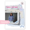 DOWNLOAD - Cozy Stripes - Strickanleitung für einen Pullover und Cardigan