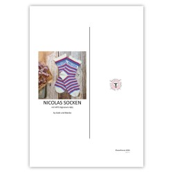 Nicola's Socke - Strickanleitung mit Signature 4ply - Printversion