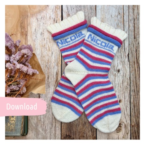 DOWNLOAD - Nicola's Socke - Strickanleitung mit Signature 4ply