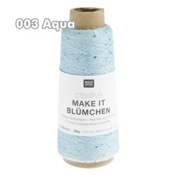 Rico Design - Make it Blümchen - feines Beilaufgarn mit Pailetten
