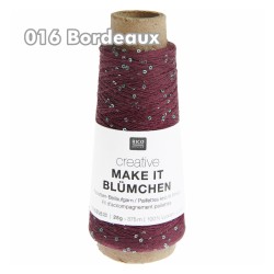 Rico Design - Make it Blümchen - feines Beilaufgarn mit Pailetten