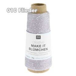 Rico Design - Make it Blümchen - feines Beilaufgarn mit Pailetten