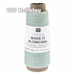 Rico Design - Make it Blümchen - feines Beilaufgarn mit Pailetten