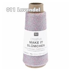 Rico Design - Make it Blümchen - feines Beilaufgarn mit Pailetten