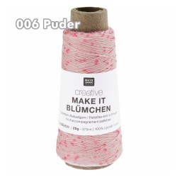 Rico Design - Make it Blümchen - feines Beilaufgarn mit Pailetten