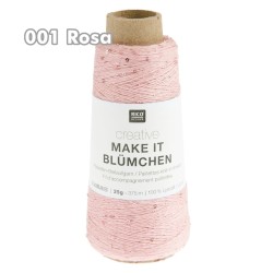 Rico Design - Make it Blümchen - feines Beilaufgarn mit Pailetten