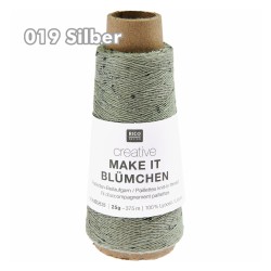 Rico Design - Make it Blümchen - feines Beilaufgarn mit Pailetten