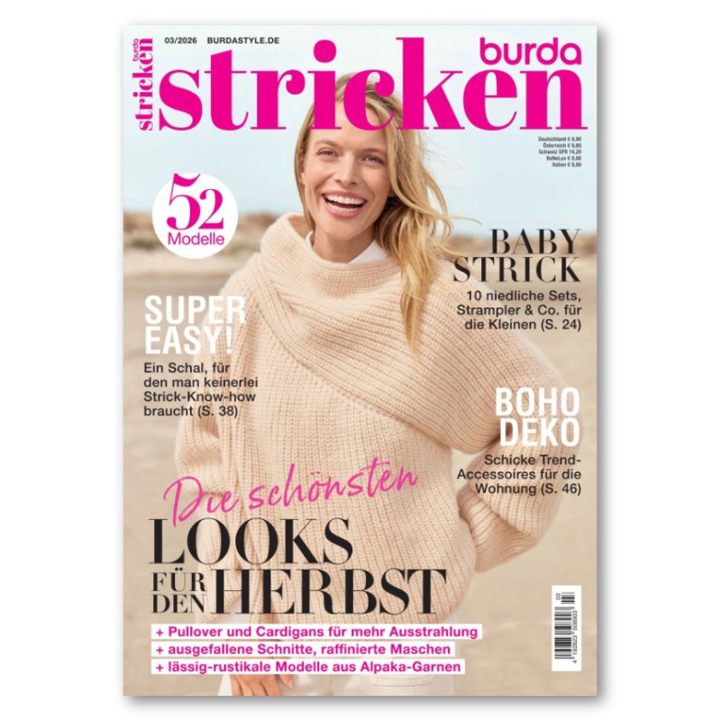 Burda Stricken - 3/2026 - Die schönsten Looks für den Herbst