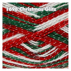 King Cole Glitz DK - Glitzerndes Garn, besonders gut für Weihnachten geeignet