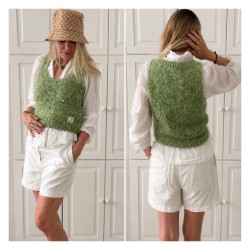DOWNLOAD - Sand Knit - Adel Slipover O-Neck - Strickanleitung für einen Pullunder