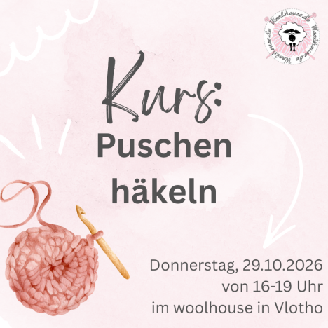Puschen häkeln mit Bianka - Kurs Ticket für den 29. Oktober 16-19 Uhr
