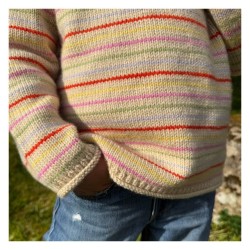 PetiteKnit - Strickanleitung Frankie Sweater Junior - Printversion