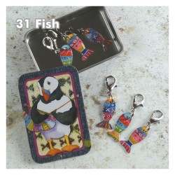 Emma Ball - Maschenmarkierer mit Karabiner in Dose - Crochet Marker in Tin
